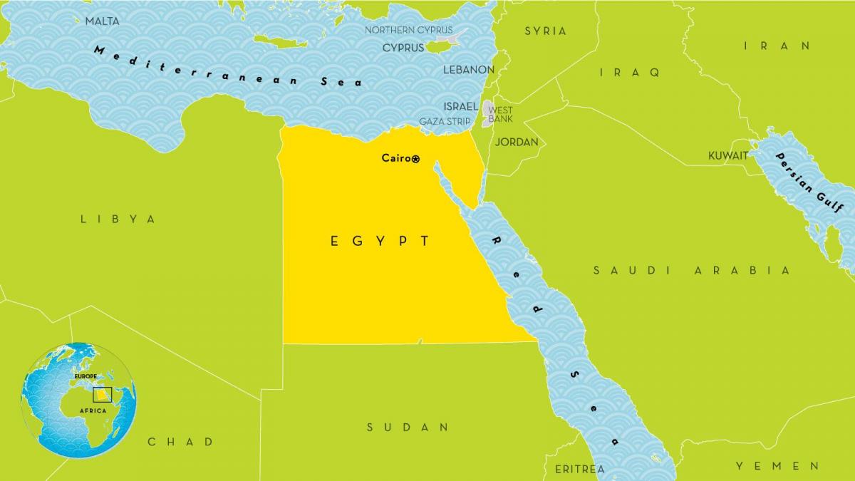 πρωτεύουσα της αιγύπτου χάρτης