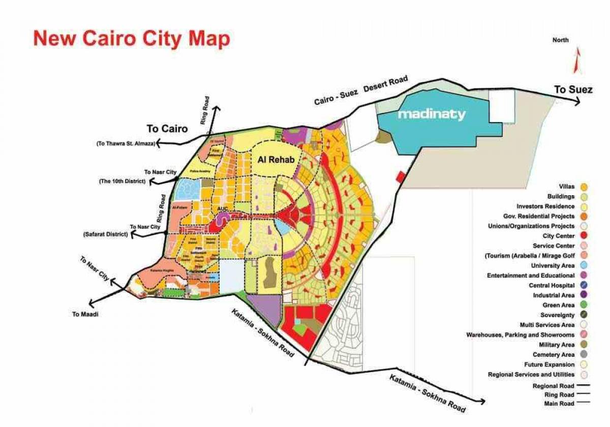 Χάρτης των νέων της πόλης του καΐρου