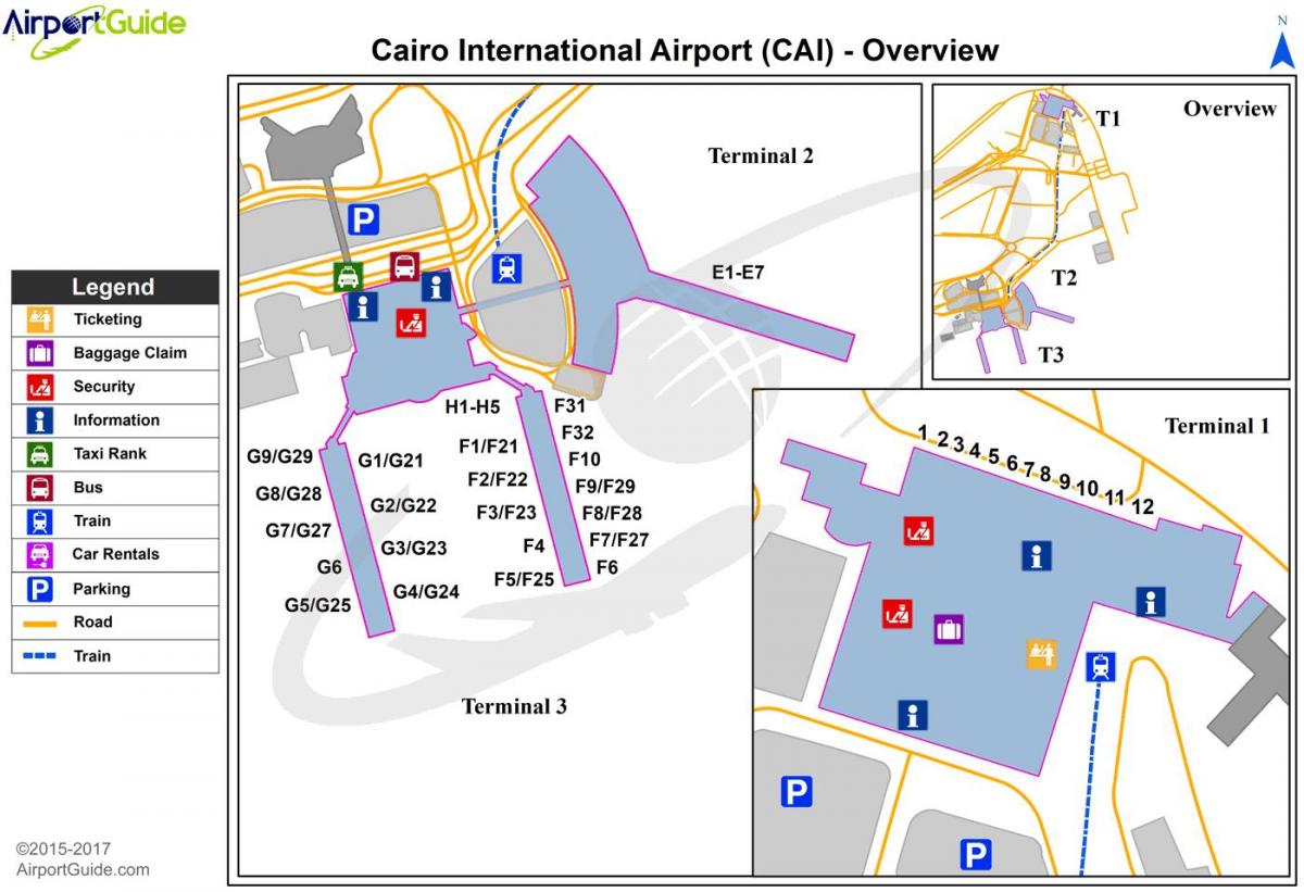το διεθνές αεροδρόμιο του καΐρου χάρτης