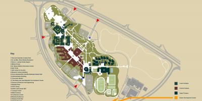 Χάρτης της auc νέο κάιρο πανεπιστημιούπολη