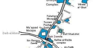 Khan el khalili παζάρι χάρτης