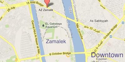 Zamalek, κάιρο χάρτης