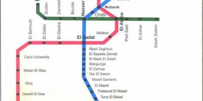 Χάρτης του μετρό του καΐρου