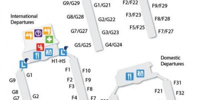 Χάρτης του καΐρου τερματικό σταθμό του αεροδρομίου