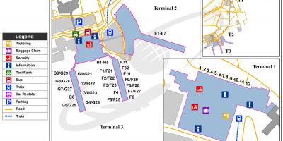 Το διεθνές αεροδρόμιο του καΐρου χάρτης
